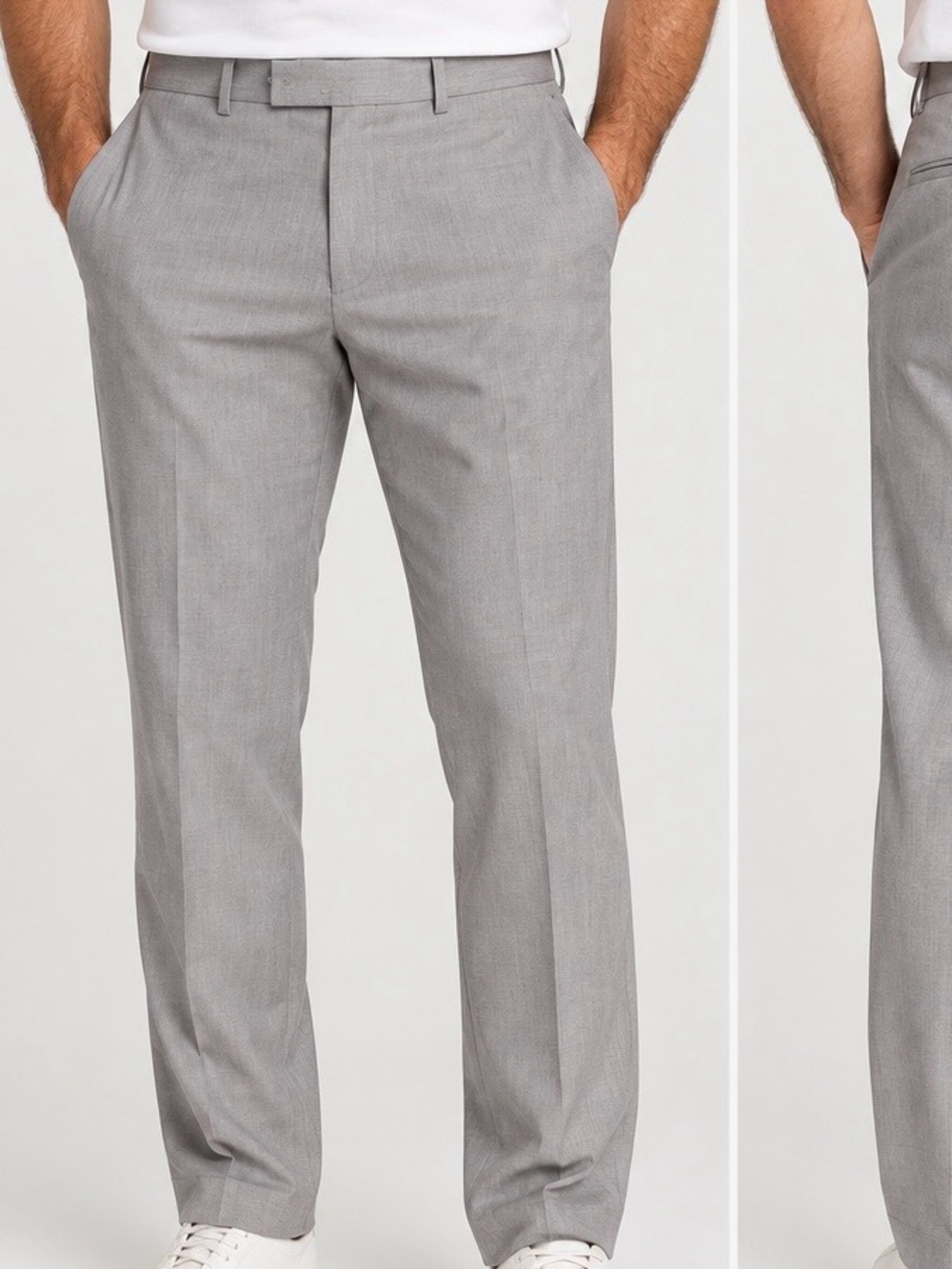 Men's Classic Grey Dress Pants